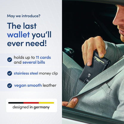 TRAVANDO Mens Wallet with Money Clip AUSTIN RFID Blocking Bifold Credit Card Holder for Men with Gift Box