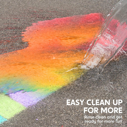 JOYIN 6 PCS Jumbo Sidewalk Chalk with 6 Colors, Washable Sidewalk Chalk for Kids, Non-Toxic Art Supplies, Outdoor Games, Playground Accessories