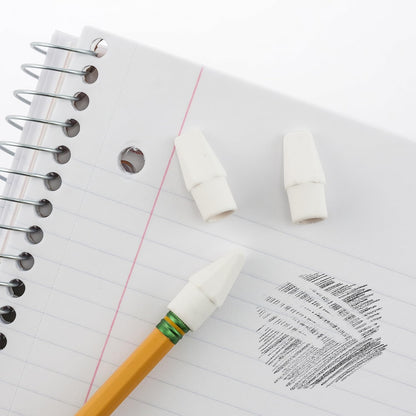 Pentel Hi-Polymer Eraser Caps, White, Box of 144 Caps (ZEH-02)