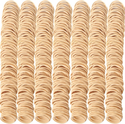 Rubber Bands Size #10 Beige 760 pcs Approximately 0.42 lb 1 inch Light Brown #10 Elastic Rubber Bands for Office Supplies