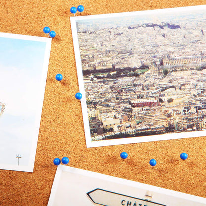 Map Tacks Push Pins Small Size 300 Packs (Blue, 1/5 Inch)