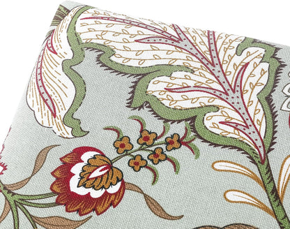 Joveco Small Foot Rest Stool Ottoman, 15" Fabric Square Footstool Upholstered Footrest for Chair, Under Desk, Office, Living Room, Boho Floral