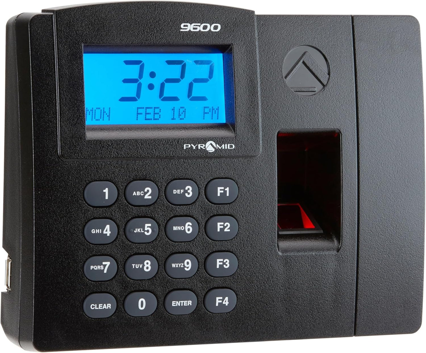 Pyramid Time Systems - Pyramid TimeTrax Elite [TTELITEEK] Automated Biometric Fingerprint Time Clock for small Business, Employee In/Out Time Tracker with Software Download, Windows Compatible - Black