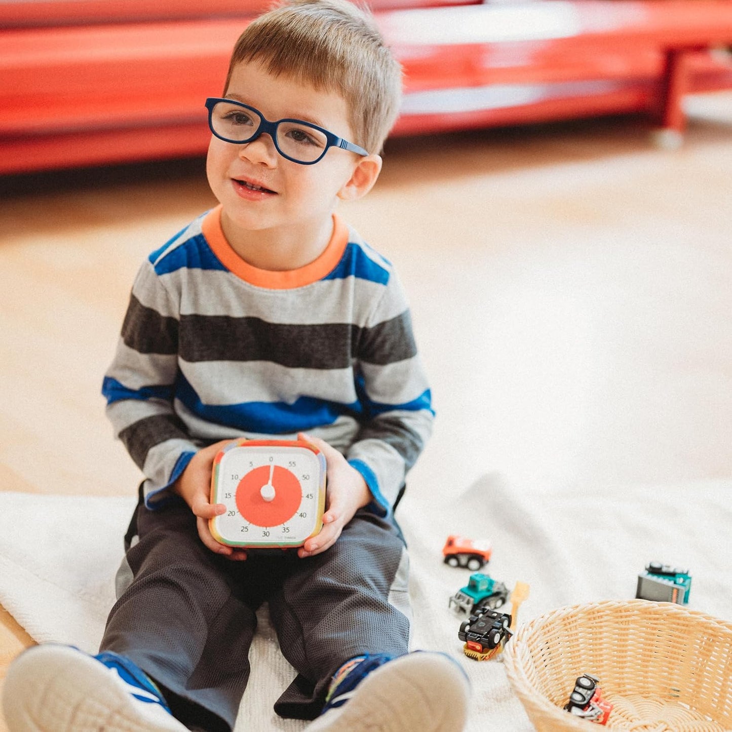 Time Timer MOD Tie Dye ⁠— Special Edition ⁠⁠— Visual Timer for Kids Classroom Learning, Elementary Teachers Desk Clock, Homeschool Study Tool and Office Meetings with Silent Operation (Tie Dye)