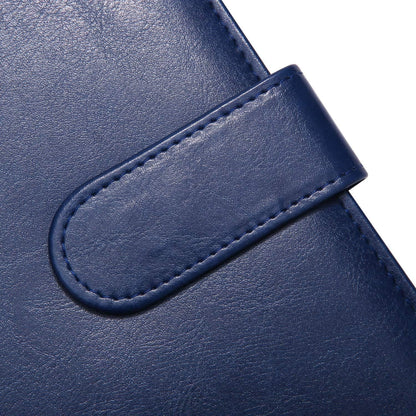 Padfolio Clipboard Folder Portfolio, Mymazn Faux Leather Folder Storage Clipboard with Cover for 8.5 x 11 Legal Pad A4 Refillable Folio Conference Writing Notepad (Blue)