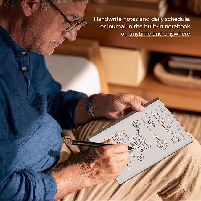 X 10.65" E Ink Paper Tablet | 8GB+128GB Ultra-Thin Flexible Screen ePaper Notebook with Stylus Pen | 2-in-1 ePaper Tablet & eBook Reader | Long Battery Life for Meetings, Study & Reading