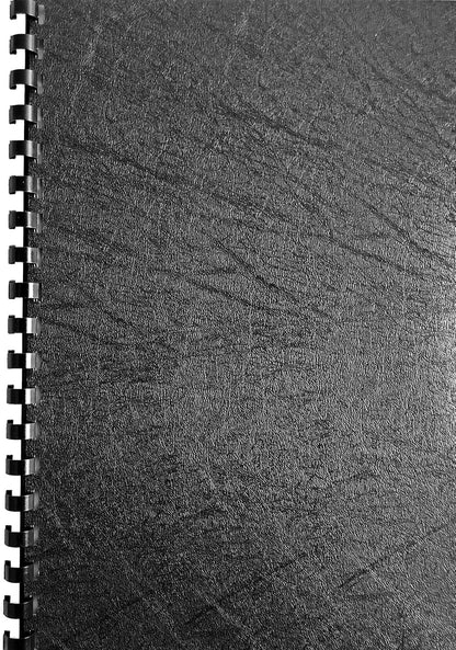 HOUYEE 1/4 Inch Plastic Binding Comb 19 Ring, 20 Sheet Capacity, Letter Size Black Comb Binding Spines (200 Pack)