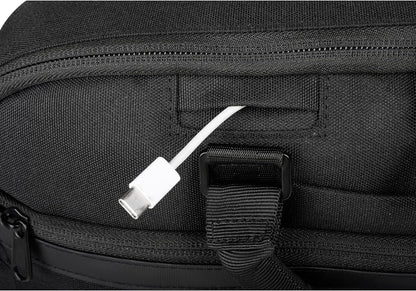 Kenneth Cole Recycled Polyester Slim 16" Laptop Business Briefcase, Black