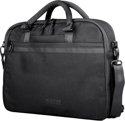 Kenneth Cole Recycled Polyester Slim 16" Laptop Business Briefcase, Black