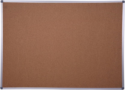 Cork Board, 2 Pack 48" x 36" Bulletin Notice Board Message Memo Pin Board, Silver Aluminum Frame