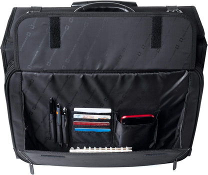Alpine Swiss Rolling Briefcase | Laptop Bag For Men & Women | Hard Side Catalog Case on Wheels | Legal Size File Dividers | Lawyers Attache Case | Carry-On Overnight Business Travel Bag