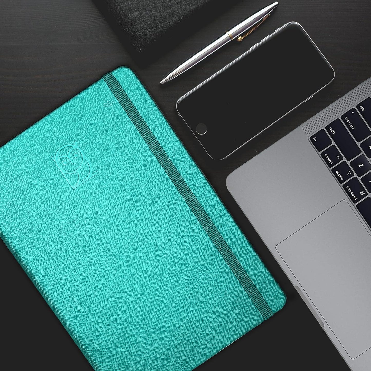 Undated Daily Planner – 3-Month A5 Productivity Organizer with Full Page Per Day, Hourly Schedule, Goal Setting, Habit Tracker, Weekly & Monthly Pages – Hardcover Time Management Notebook (Turquoise)