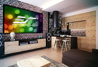 Elite Screens Sable Frame 2, 100-Inch Fixed Frame Projector Screen, 16:9 8K/4K Ultra HD & Active 3D Ready, ISF-Certified Material, Ideal for Home Theater, Office, and Indoor Presentations, ER100WH2