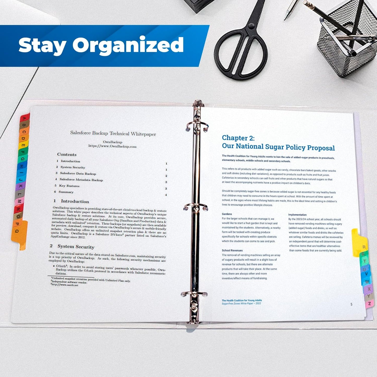 Alphabet Binder Dividers – 3 Sets of 26 A–Z Index Tabs for 3-Ring Binders, 8.5 x 11 in – Customizable Table of Contents, 3-Hole Punched – for School, Filing, Office Organization - 3 Pack