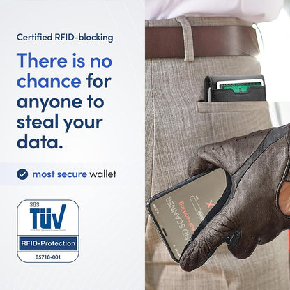 TRAVANDO Mens Wallet with Money Clip AUSTIN RFID Blocking Bifold Credit Card Holder for Men with Gift Box