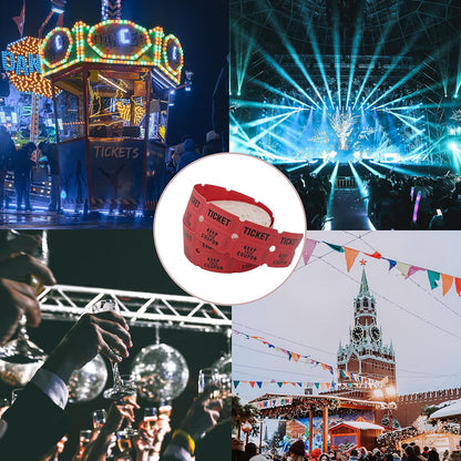 DNB 4000 Pairs Raffle Tickets - 4 Color Set of 1000 2 x 2 Inch 50/50 Double Roll Raffle Tickets - Blue/Yellow/Red/Green