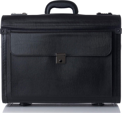 Alpine Swiss Rolling 17" Laptop Briefcase on Wheels Attache Lawyers Case Legal Size