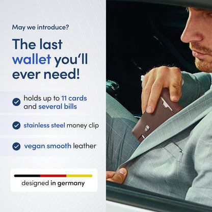 TRAVANDO Mens Wallet with Money Clip AUSTIN RFID Blocking Bifold Credit Card Holder for Men with Gift Box