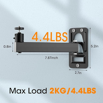 Mini Ceiling Wall Projector Mount Stand- Adjustable Tilt&Swivel Hanging Projector Holder Wall Mount Hanger Rack Stand for Mini Projector with Cable Ties