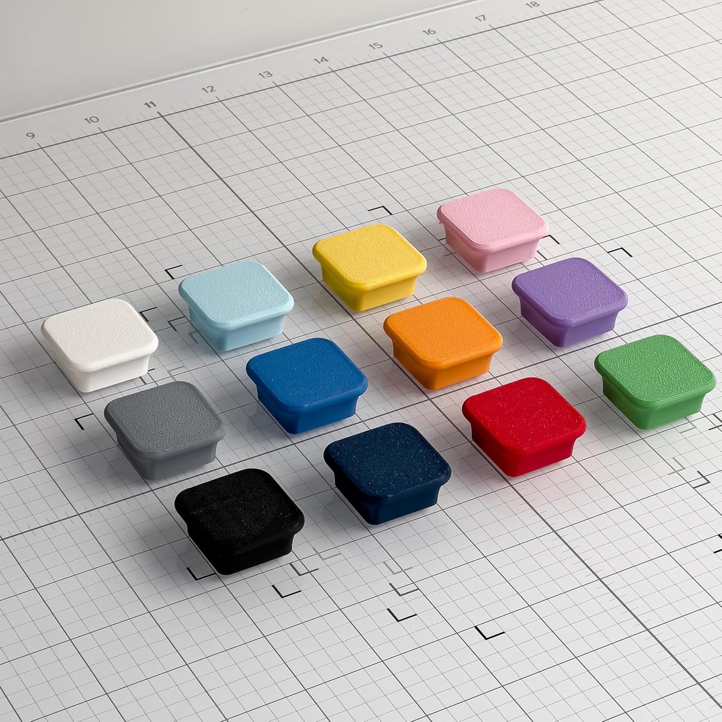 Glassboard Studio MiniBar Magnet - Strong Neodymium Rare Earth Magnets for Fridge, Whiteboard, Locker & Magnetic Glassboards - Ideal for Crafting & Office Use - Strong Fridge Magnets (Steel Gray, 4)