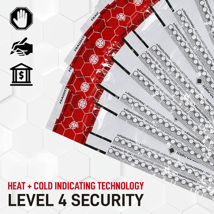 Nadex Tamper Evident Cash and Coin Bank Deposit Bags for Fraud Prevention, 9 x 12, Opaque, 50 Pack