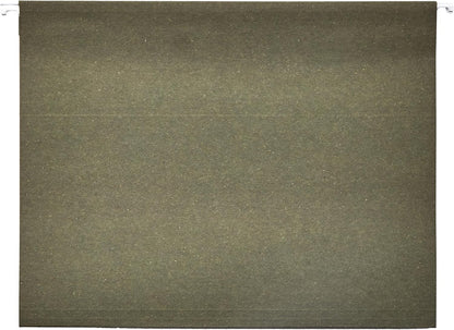 Amazon Basics Hanging Organizer File Folders for Efficient Filing, Sturdy, Adjustable Tabs, Letter Size, Pack of 25, Green