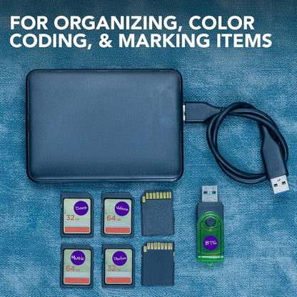 Perco Purple 1/2-Inch Round Circle Dot Sticker Labels with Permanent Adhesive - 3,000 Labels per Roll - Vibrant Colors, Strong Adhesion - Made in USA