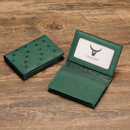 Leather Business Card Case Holder for Men & Women, Italian Calfskin