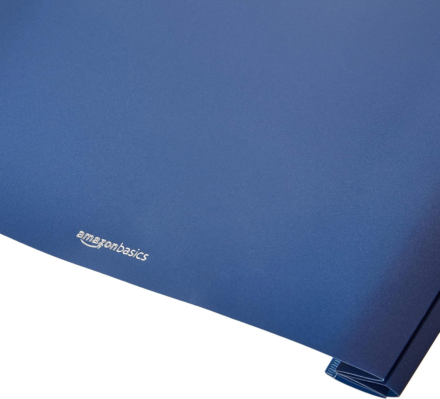 Amazon Basics Letter Size Clear Front Poly Report Cover with Metal Prong Fasteners - 25-Pack, Assorted Black and Navy