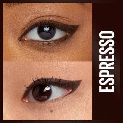 Maybelline Unstoppable Waterproof Mechanical Brown Eyeliner Pencil, Easy to Apply, Smooth Glide, Up to 24 Hour Wear, Espresso, Pack of 2
