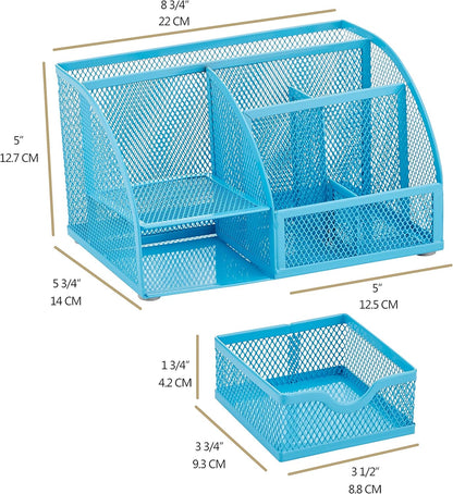 Annova Desk Organizer Wire Mesh 3 Tier Sliding Drawers Paper Sorter/Multifunctional/Premium Solid Construction for Letters, Documents, Mail, Files, Paper, Kids' Art Supplies (Gold)