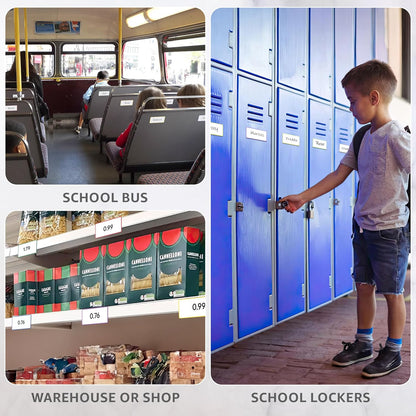 100 Pack Dry Erase Magnetic Labels 2x4 in - Magnetic Name Tags for Classroom Lockers School Bus - Classroom Magnets for Names - Magnet Labels for Whiteboard - Magnet Names Plates for Classrooms