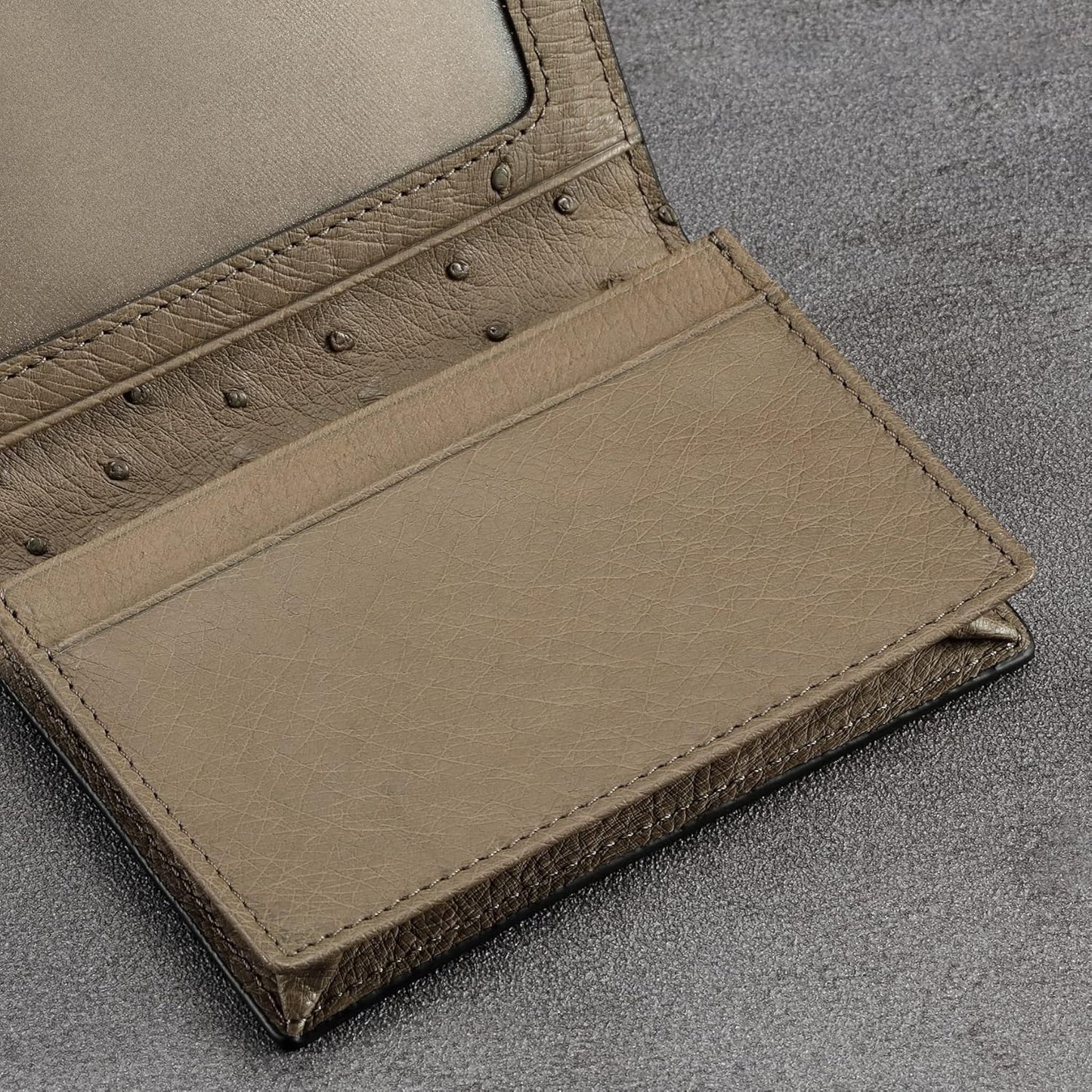 Leather Business Card Case Holder for Men & Women, Italian Calfskin