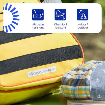 Brother Genuine P-Touch TZe, Navy Blue Print on White Fabric Label Tape (TZeFA3),1/2in x 9.8ft (12mm x 3m), for Select P-Touch Label Makers, Can be Ironed onto Virtually Any Cotton Item, Washable