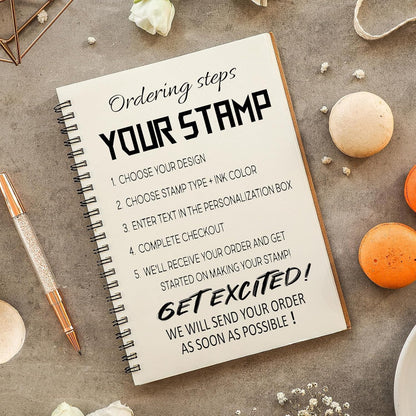 Custom Self Inking Stamp | Book Stamp Personalized Library Gifts for Book Lovers, Readers, Teachers (Cat 01)