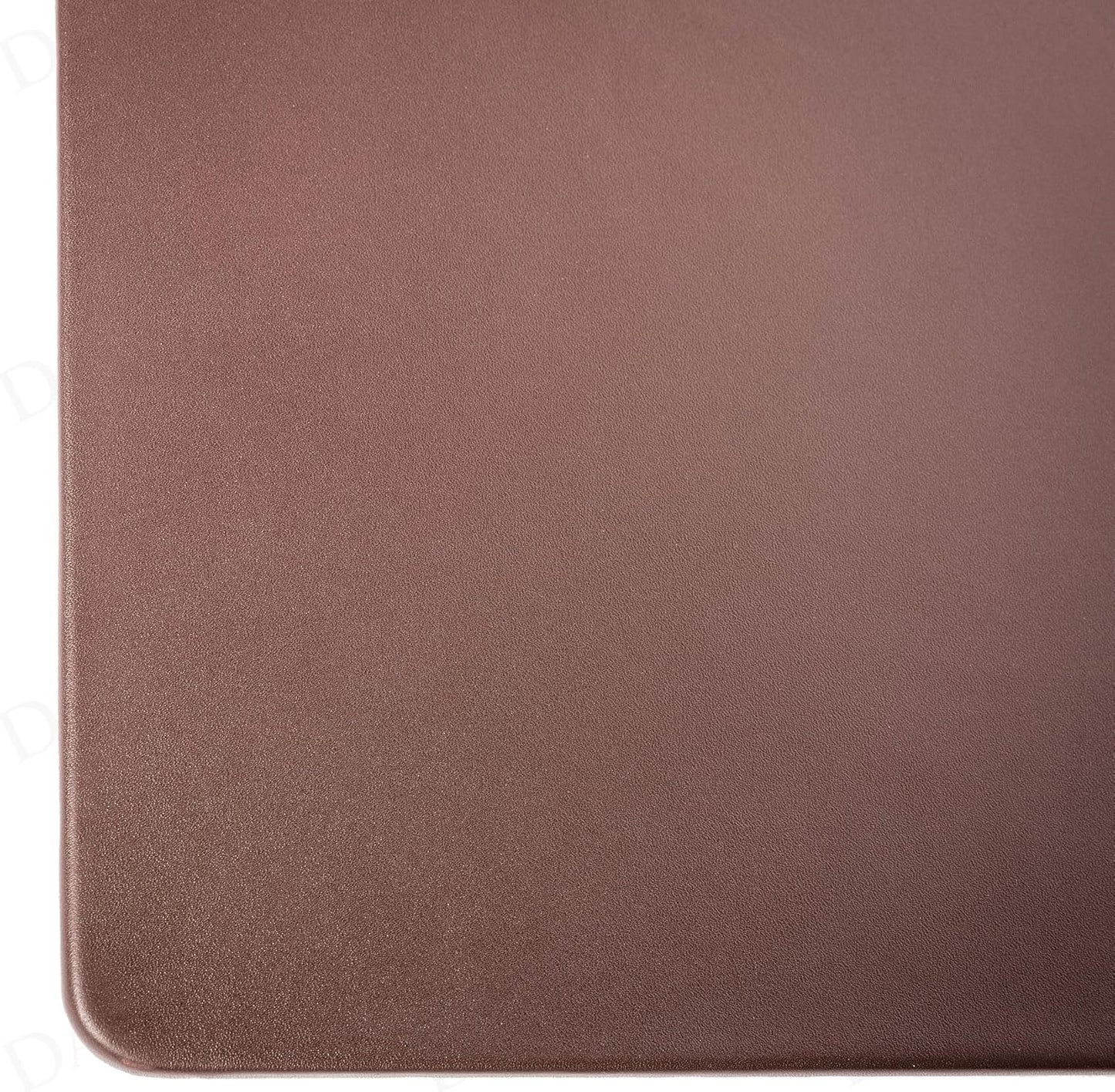 Dacasso 17" x 14" Brown Leatherette Luxury Conference Pad - Leather Desk Blotter for Writing - Boardroom Organization & Executive Table Decor