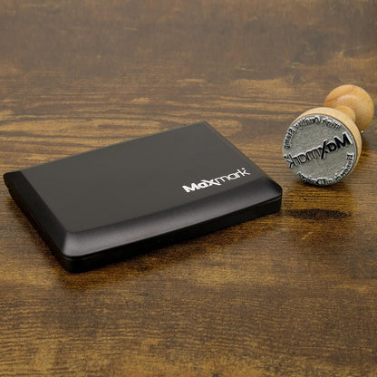 MaxMark Large Premium Brown Ink Stamp Pad - 3.5" x 6.25" - Quality Felt Pad