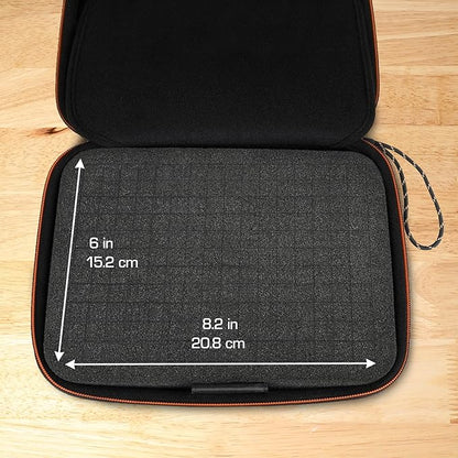 USA Gear External Hard Drive Case – EVA Hard Shell with HX Foam – Portable Gaming HDD/SSD Travel Bag for WD_BLACK P10, Seagate Game Drive, WD Elements, Samsung T7