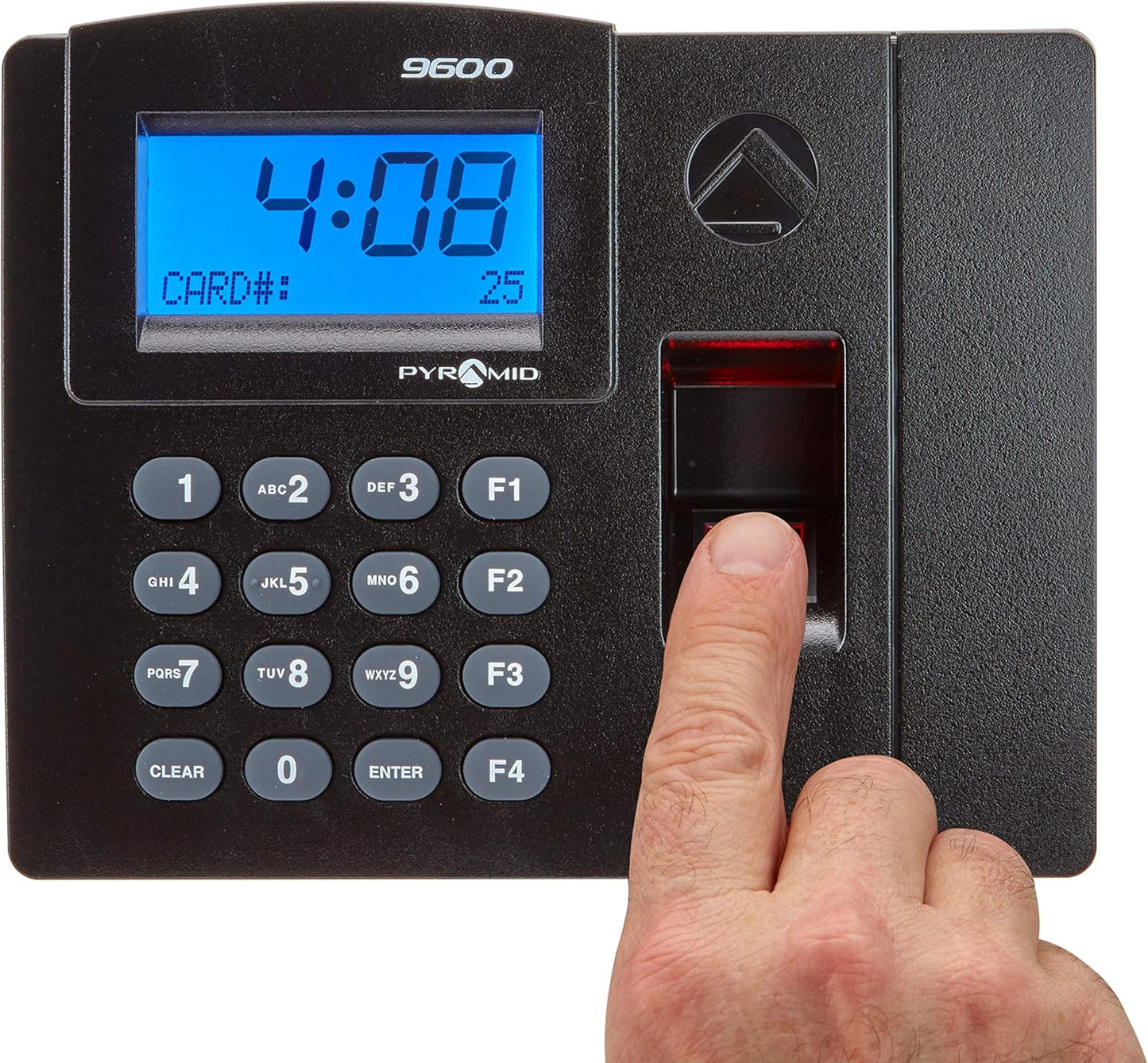 Pyramid Time Systems - Pyramid TimeTrax Elite [TTELITEEK] Automated Biometric Fingerprint Time Clock for small Business, Employee In/Out Time Tracker with Software Download, Windows Compatible - Black