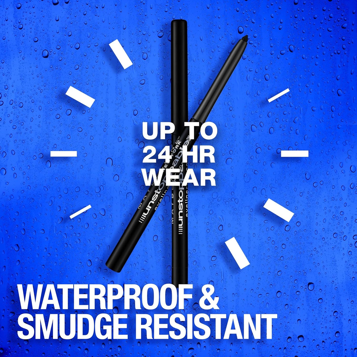 Maybelline Unstoppable Waterproof Mechanical Brown Eyeliner Pencil, Easy to Apply, Smooth Glide, Up to 24 Hour Wear, Espresso, Pack of 2