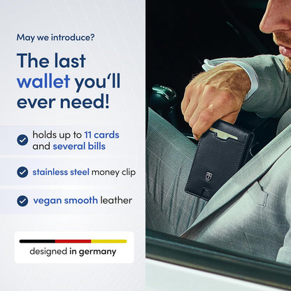 TRAVANDO Mens Wallet with Money Clip AUSTIN RFID Blocking Bifold Credit Card Holder for Men with Gift Box