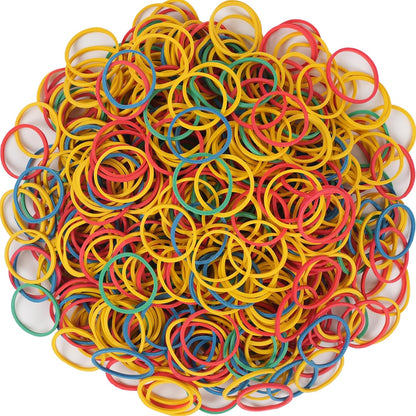 Rubber Bands Size#10 760pcs Elastic Rubber Band 1 inch Multicolour Rubber Bands for Office Supplies File Folders Money