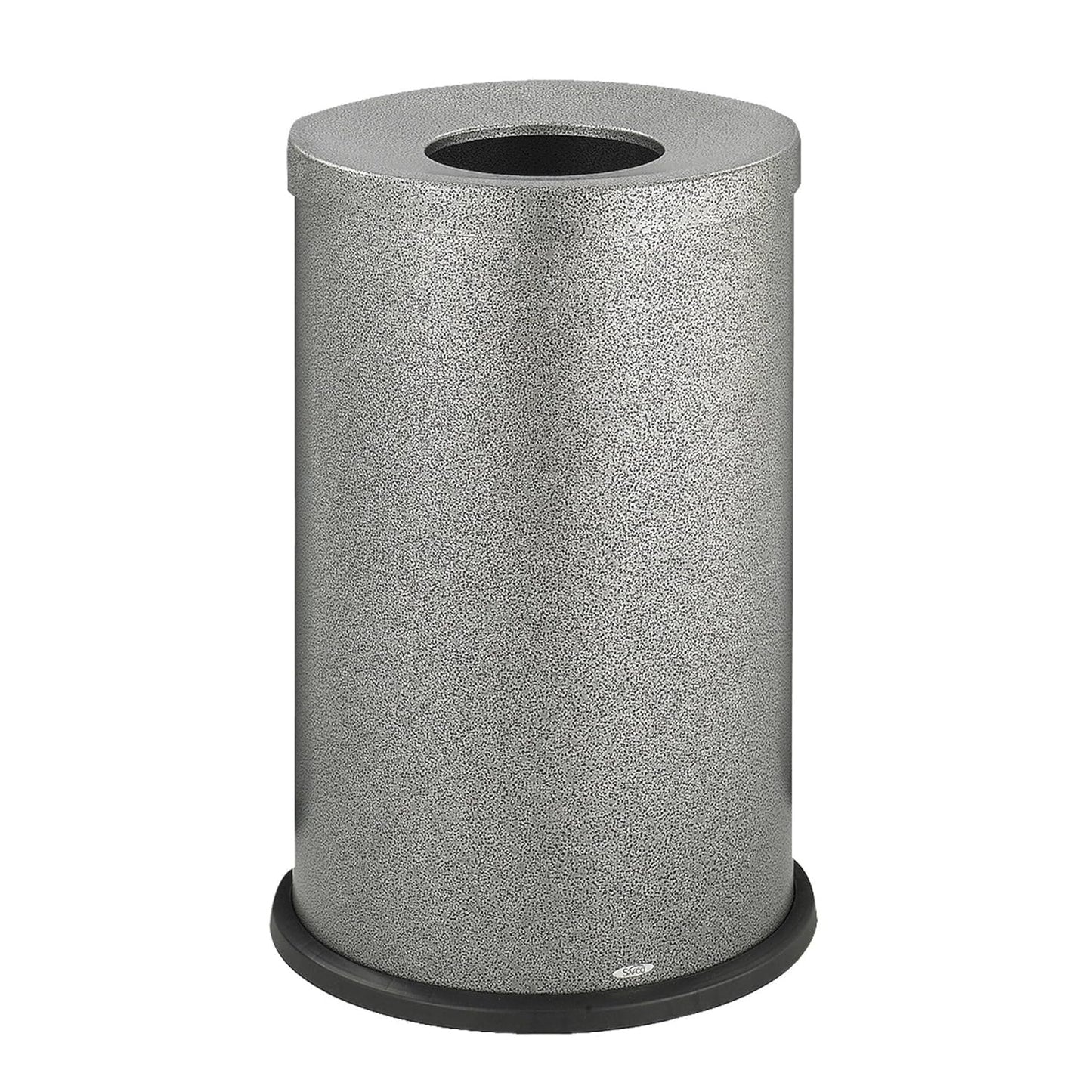 Safco Products 9677NC Black Speckle Open Top Waste Receptacle, 15-Gallon, Black Speckle