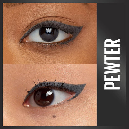 MAYBELLINE NEW YORK Unstoppable Eyeliner Carded, Pewter, 0.01 Ounce