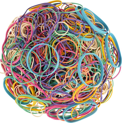 Rubber Bands Assorted Size Multicolor 0.5lb Elastic Bands for School Home Office Supplies Size#10,Size#16,Size#19,Size#33,Size#64,Size# 4.8",Size#5.9"