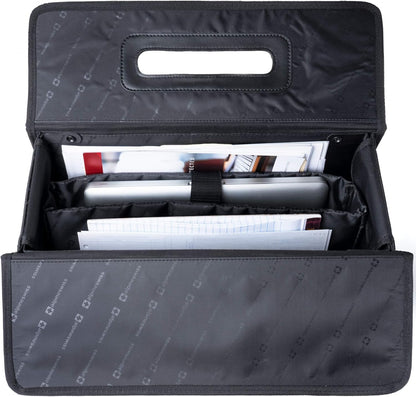 Alpine Swiss Rolling Briefcase | Laptop Bag For Men & Women | Hard Side Catalog Case on Wheels | Legal Size File Dividers | Lawyers Attache Case | Carry-On Overnight Business Travel Bag