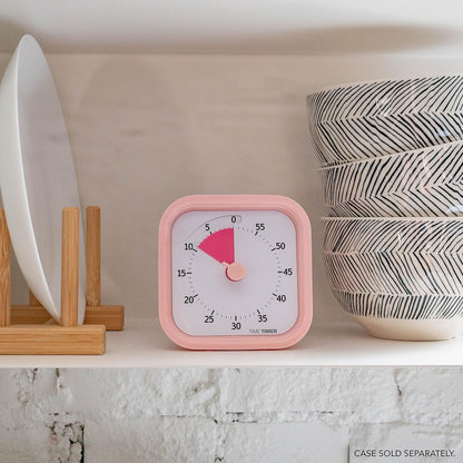TIME TIMER Home MOD - 60 Minute Kids Visual Timer Home Edition - for Homeschool Supplies Study Tool, Timer for Kids Desk, Office Desk and Meetings with Silent Operation (Peony Pink)