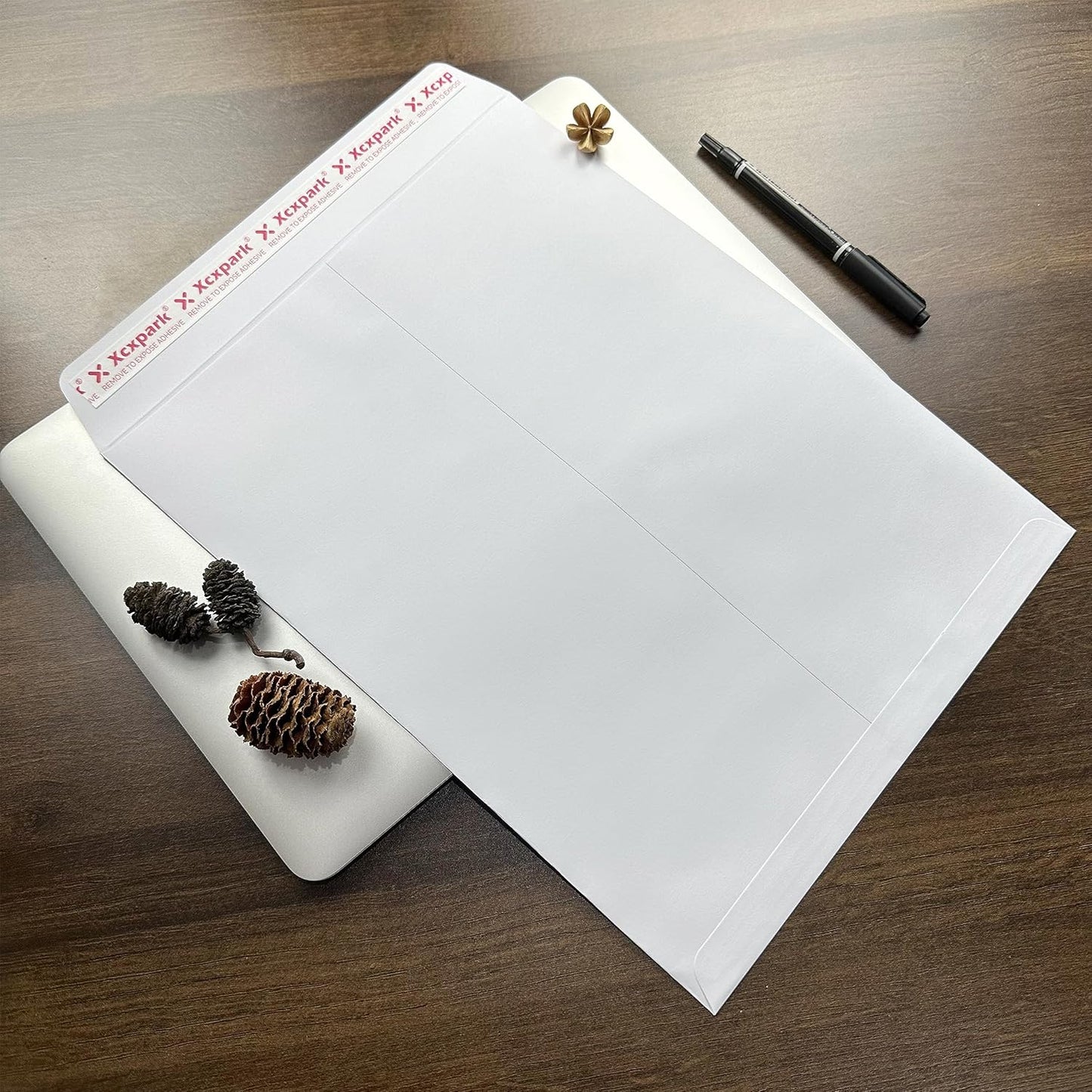 250 PCS 10x13 inches Security Catalog Envelopes Printable Self Seal Envelopes, Anti Tear White Kraft Envelopes for Invitation Cards, Pictures, Photos, Documents