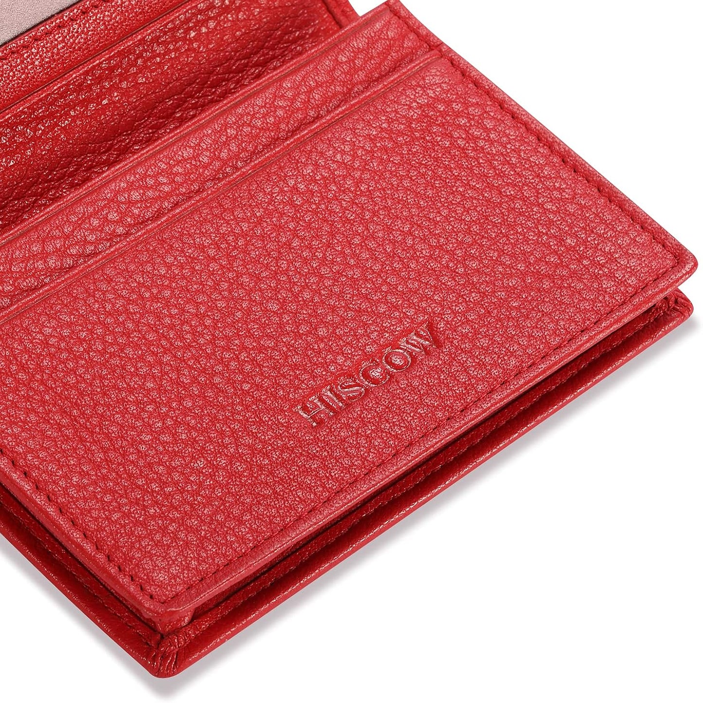 Leather Business Card Case Holder for Men & Women, Italian Calfskin