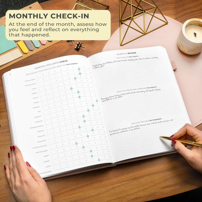 Clever Fox Gratitude Journal Large – Happiness, Positivity & Affirmation Journal – Inspirational Daily Notebook, 3 Months, 8.3x11” (Rose Gold)